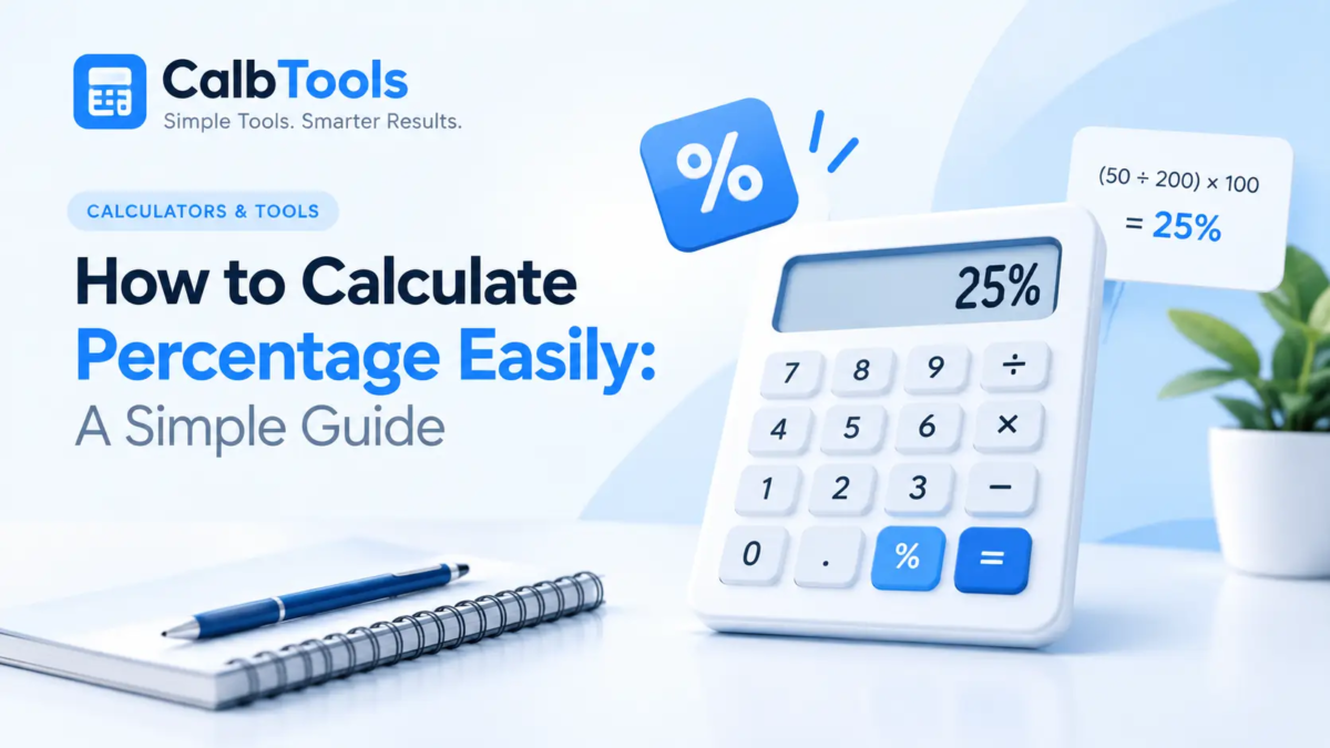 How to calculate percentage easily using a simple percentage formula